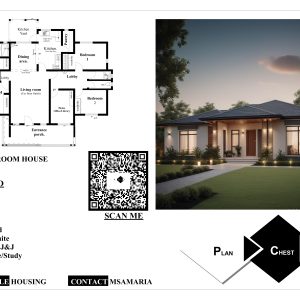 Affordable House: Three Bedroom Residential Bungalow #2