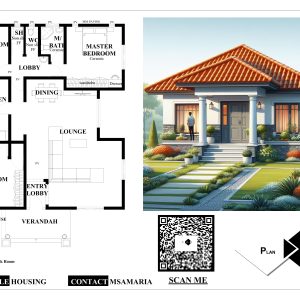 Affordable House: Three Bedroom Residential Bungalow #3